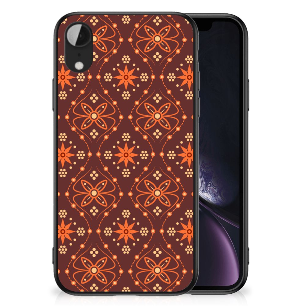 Apple iPhone XR Back Case Batik Brown