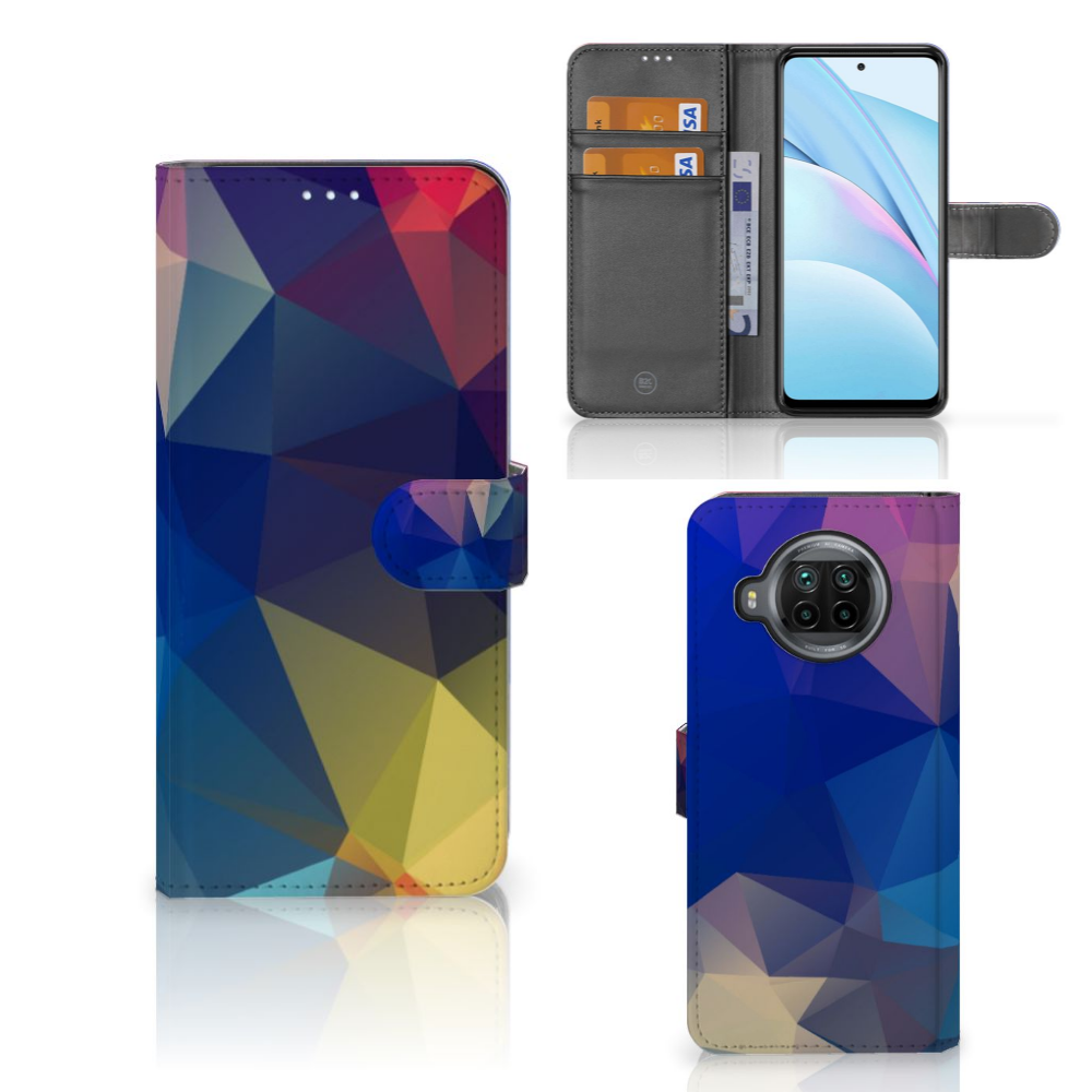 Xiaomi Mi 10T Lite Book Case Polygon Dark