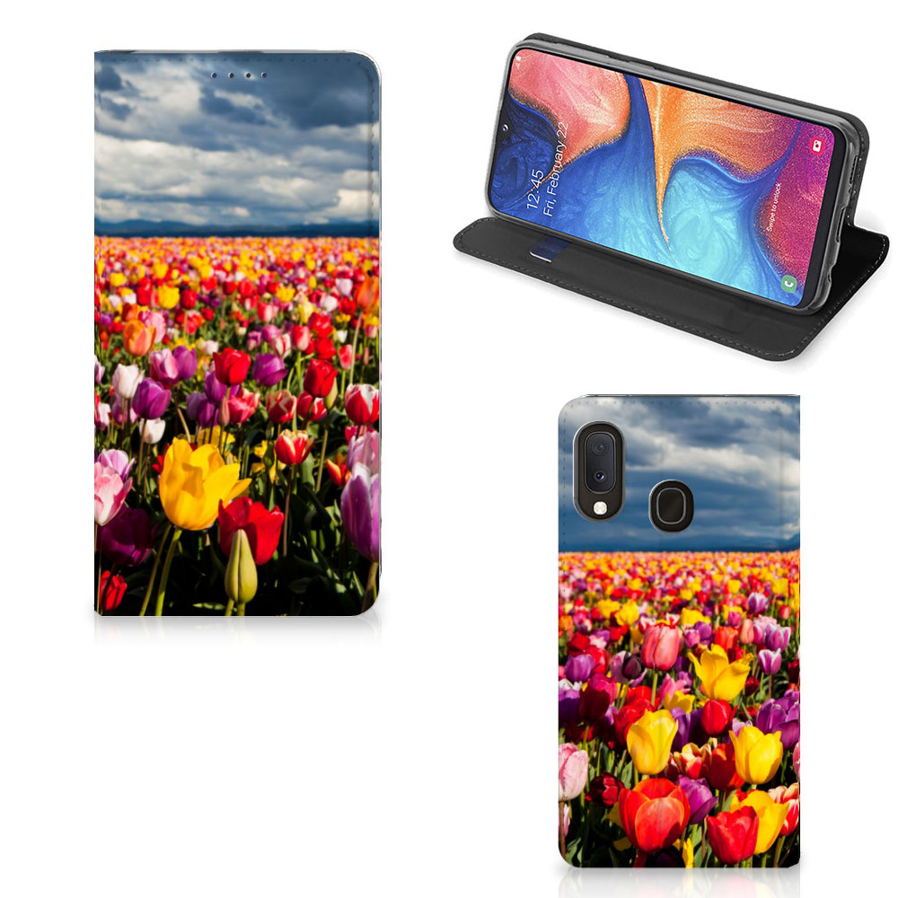 Samsung Galaxy A20e Smart Cover Tulpen
