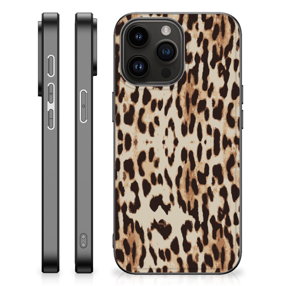 iPhone 15 Pro Max Dierenprint Telefoonhoesje Leopard