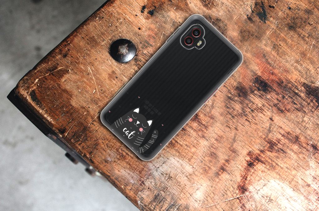 Samsung Galaxy Xcover 6 Pro Telefoonhoesje met Naam Cat Good Day B2C Telecom
