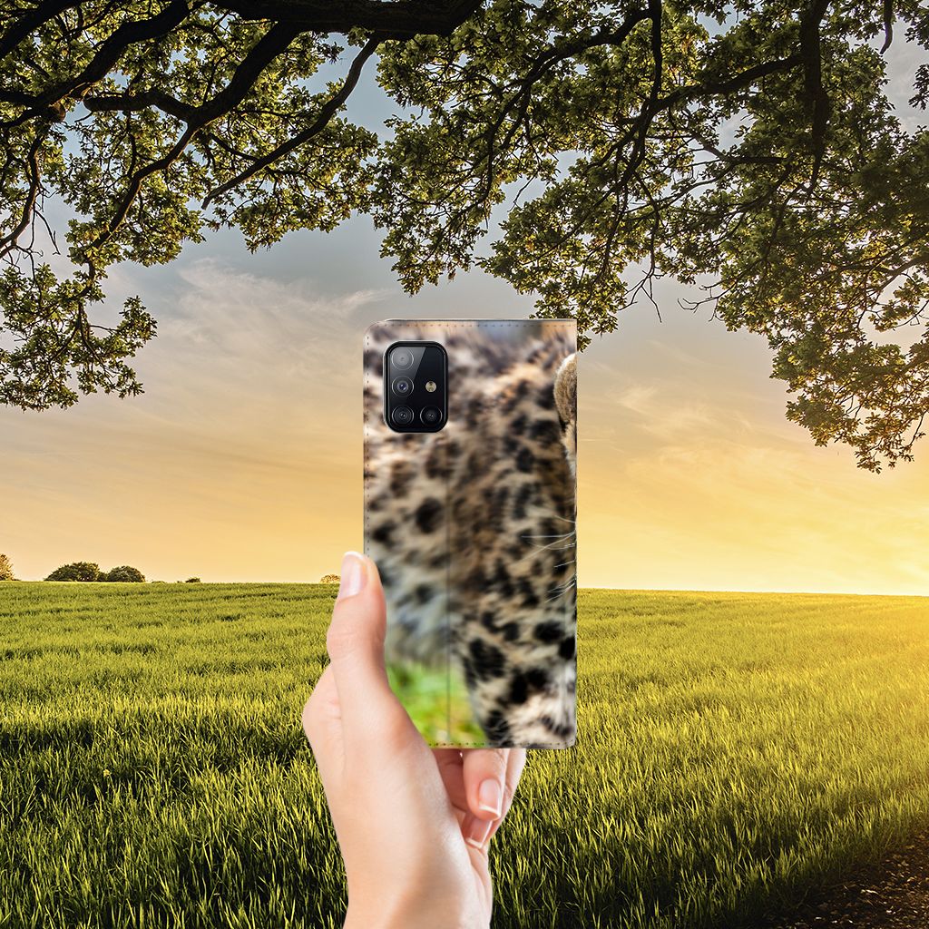 Samsung Galaxy A71 Hoesje maken Baby Luipaard - B2C Telecom