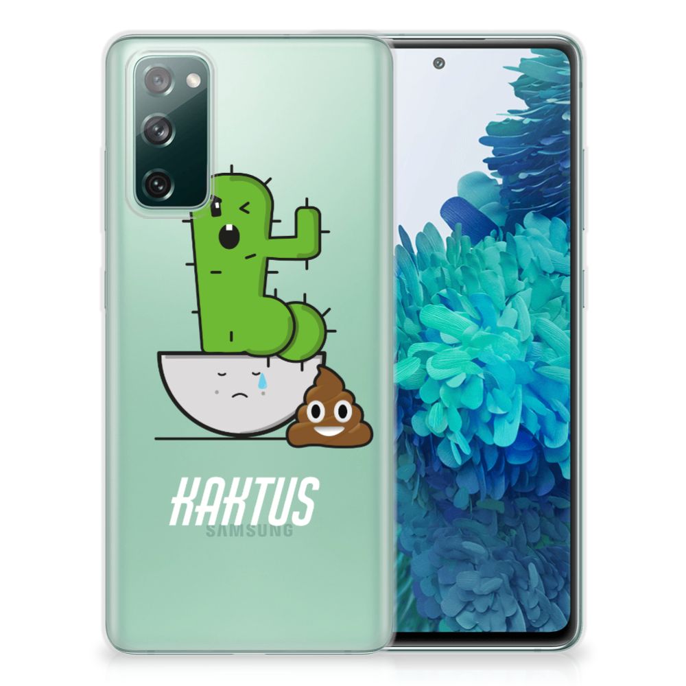 Samsung Galaxy S20 FE Telefoonhoesje met Naam Cactus Poo