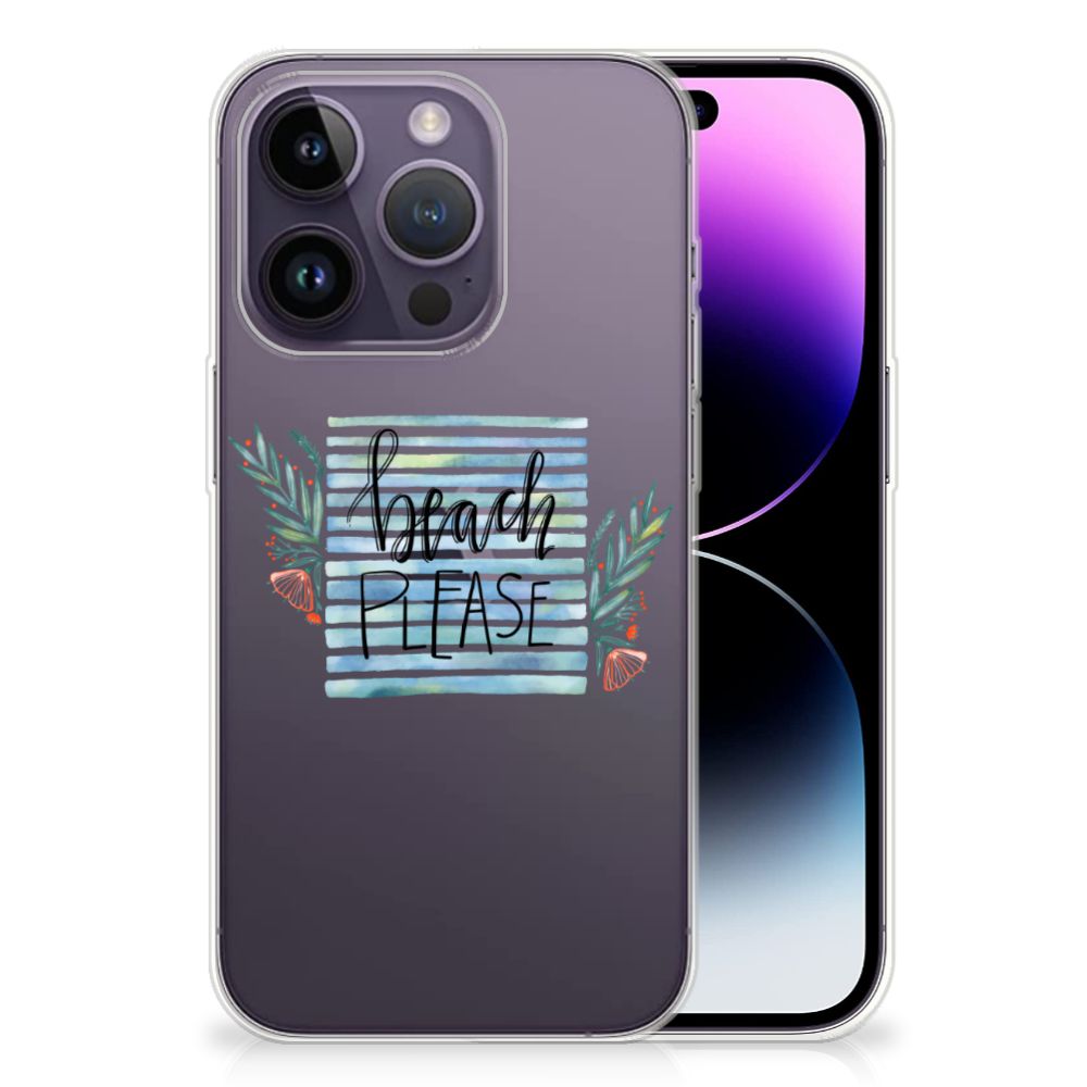 Apple iPhone 14 Pro Telefoonhoesje met Naam Boho Beach B2C Telecom