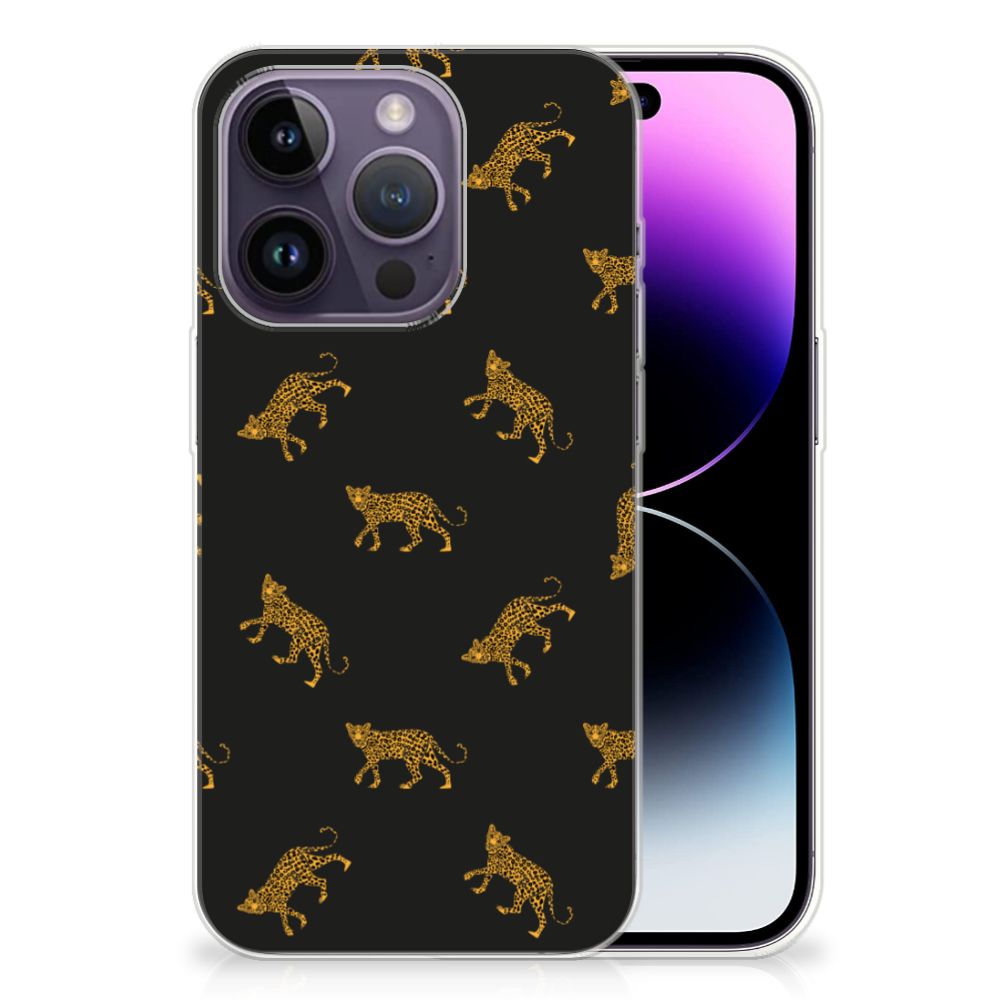 TPU Hoesje voor Apple iPhone 14 Pro Leopards met stijlvol luipaardenprint design đ