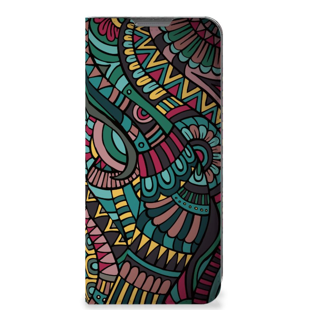 OPPO A77 5G | A57 5G Hoesje met Magneet Aztec