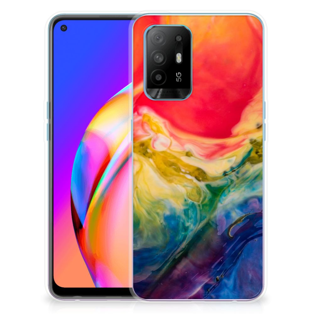 Hoesje maken OPPO A94 5G | Reno5 Z Watercolor Dark B2C Telecom
