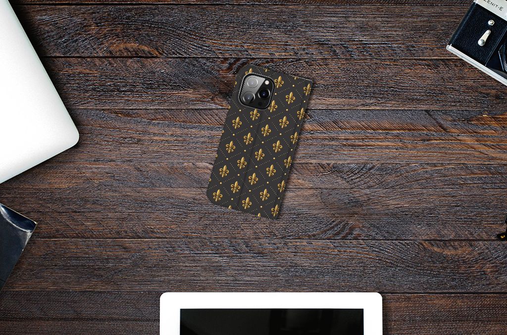 iPhone 14 Pro Max Hoesje met Magneet Franse Lelie