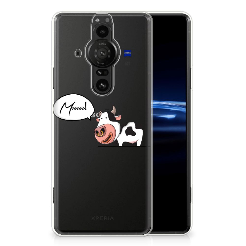 Sony Xperia Pro-I Telefoonhoesje met Naam Cow