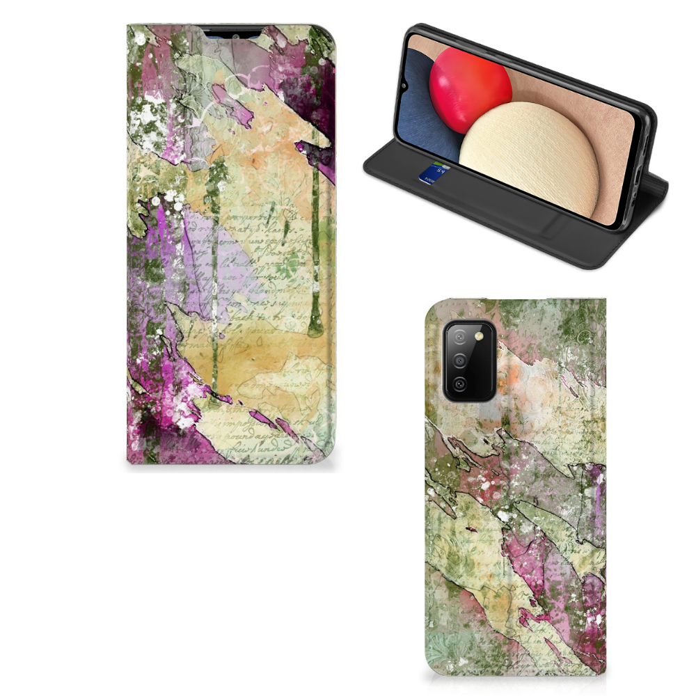 Bookcase Samsung Galaxy M02s | A02s Letter Painting - B2C Telecom