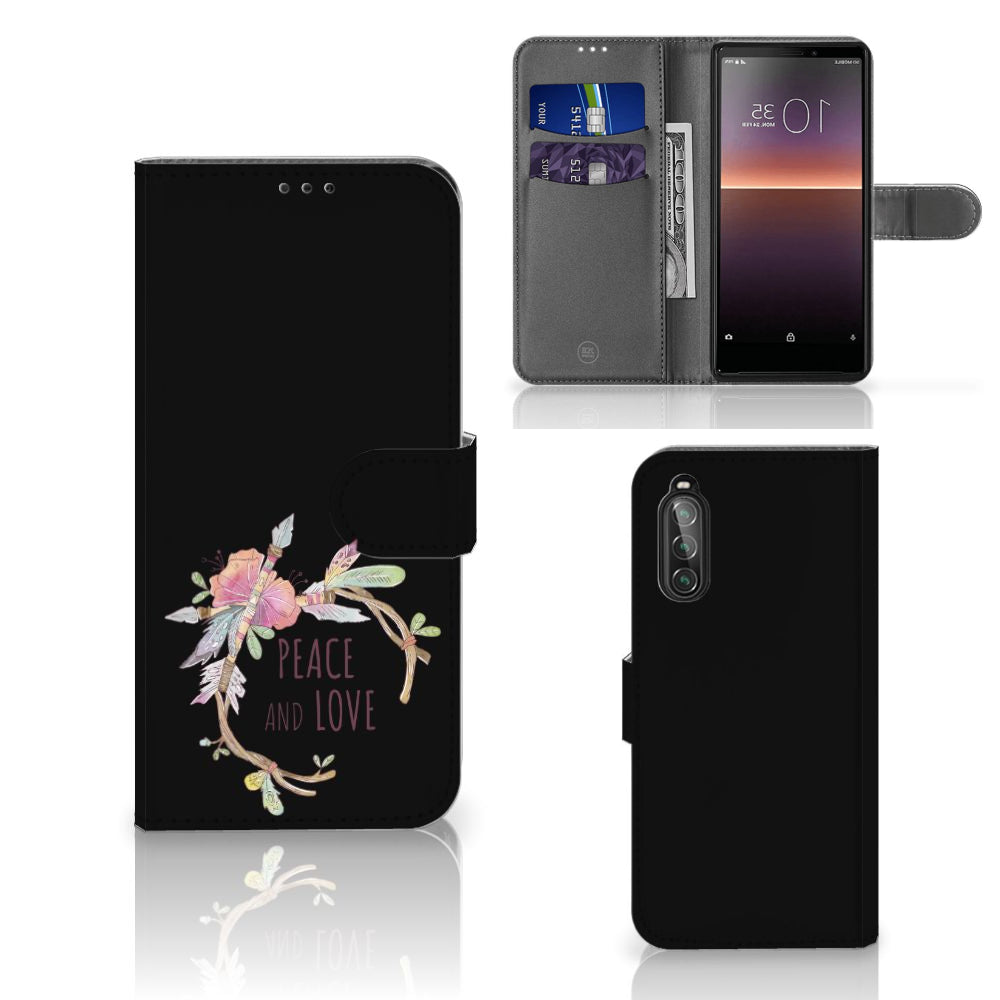 Sony Xperia 10 II Leuk Hoesje Boho Text