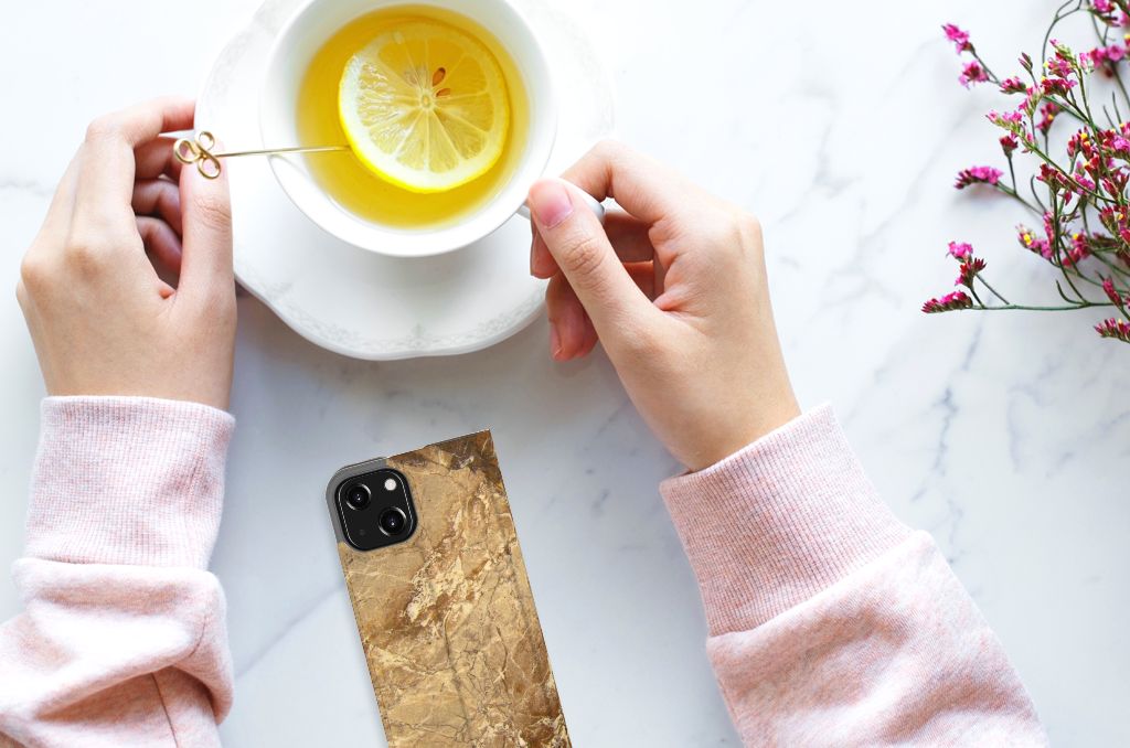 iPhone 13 Mini Standcase Marmer Creme - B2C Telecom