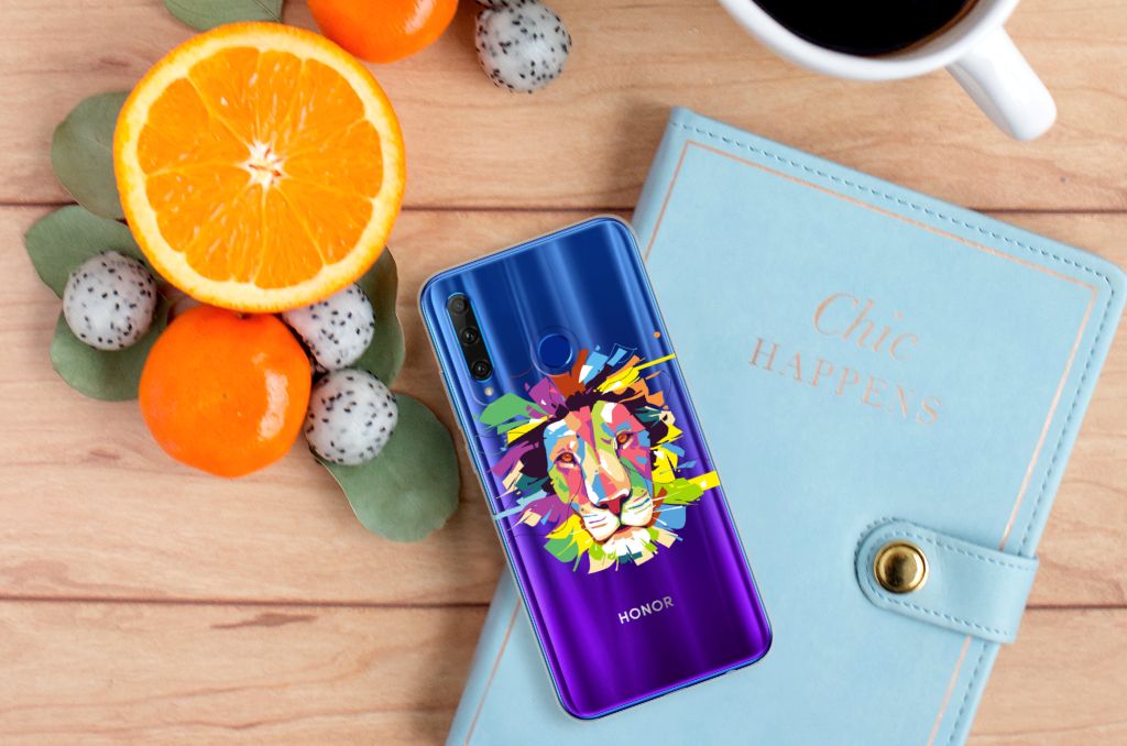 Honor 20 Lite Telefoonhoesje met Naam Lion Color