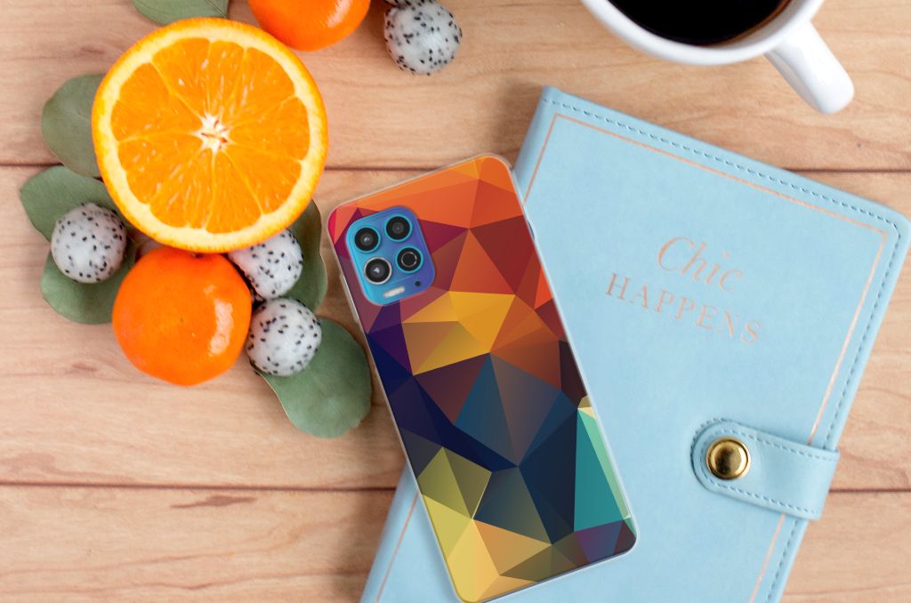 Motorola Moto G100 TPU Hoesje Polygon Color B2C Telecom