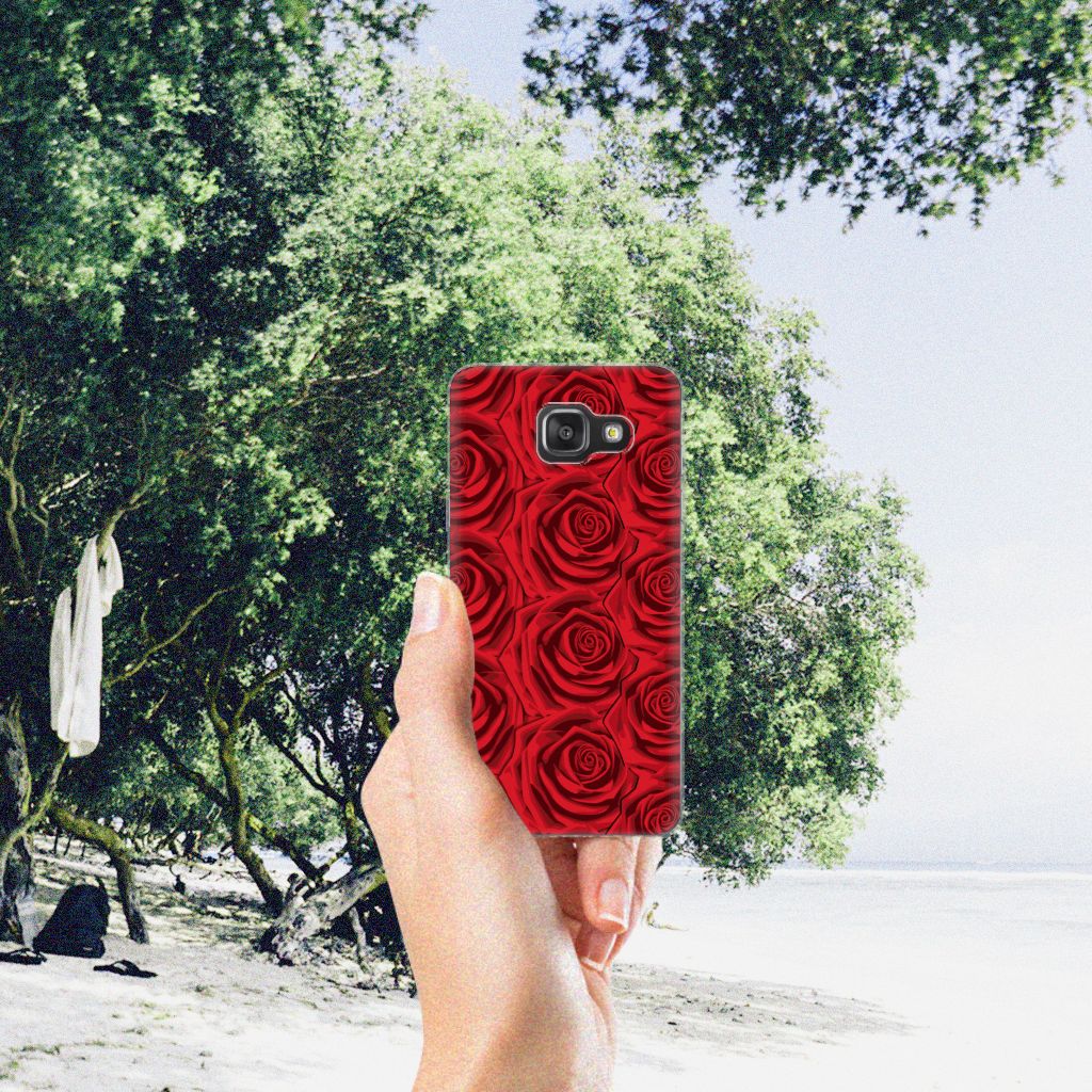 Samsung Galaxy A3 2016 TPU Case Red Roses