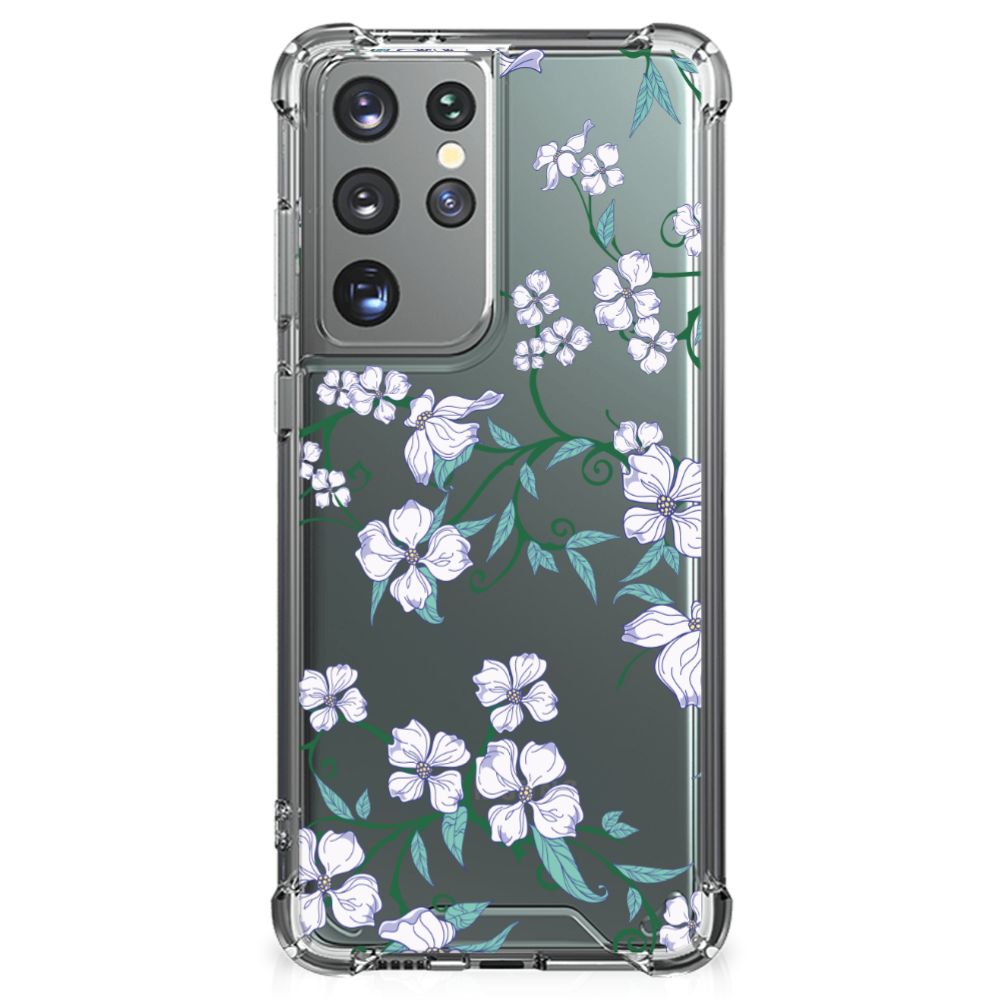 Samsung Galaxy S21 Ultra Uniek Case Blossom White B2C Telecom