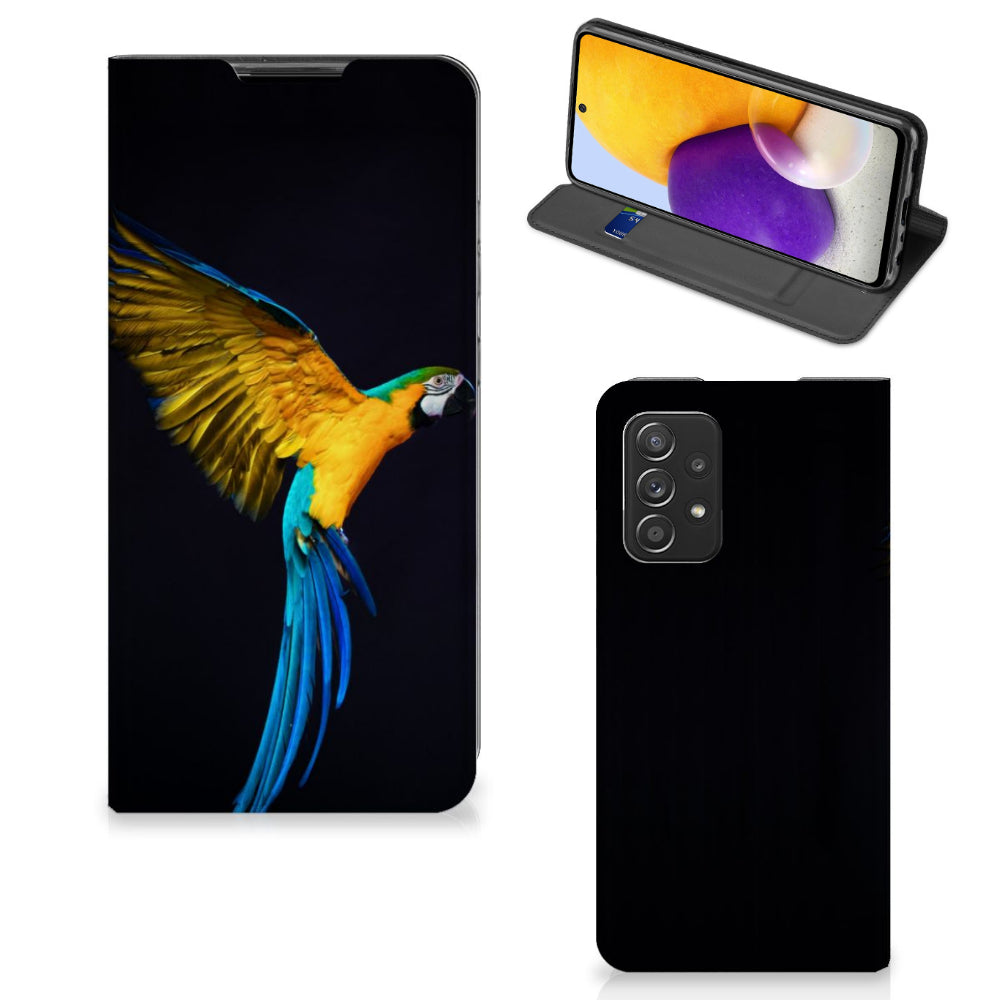 Samsung Galaxy A72 (5G/4G) Hoesje maken Papegaai