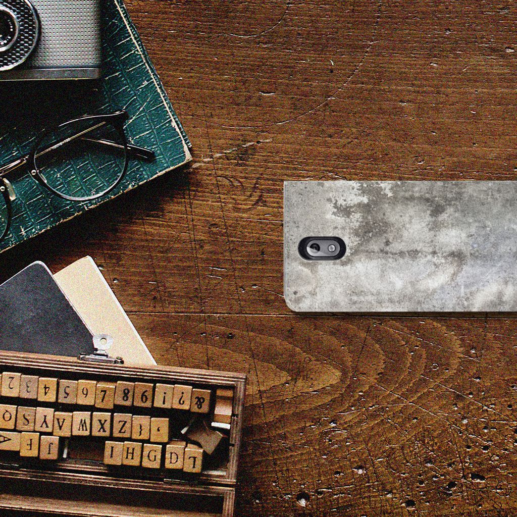 Nokia 3.1 (2018) Standcase Beton Print
