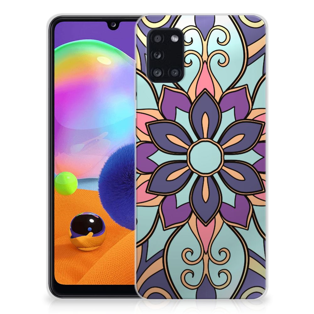 Samsung Galaxy A31 TPU Case Purple Flower B2C Telecom