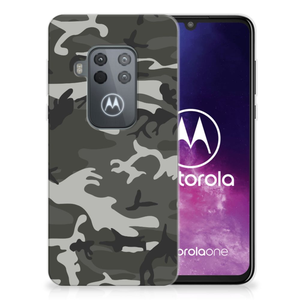 Motorola One Zoom TPU bumper Army Light