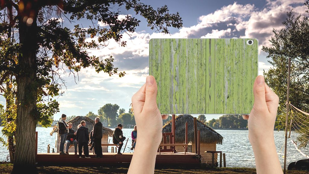 Lenovo Tab M10 Silicone Tablet Hoes Green Wood