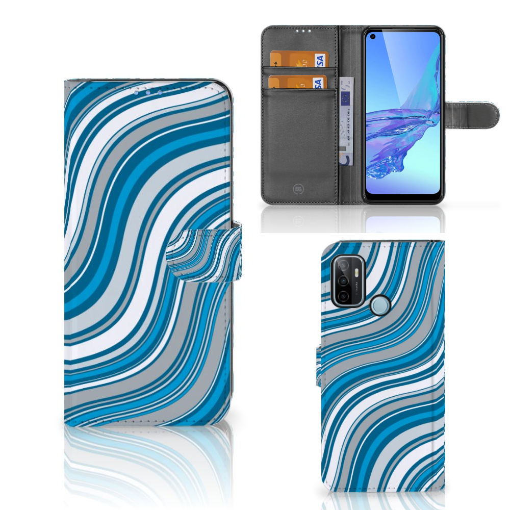 OPPO A53 | OPPO A53s Telefoon Hoesje Waves Blue