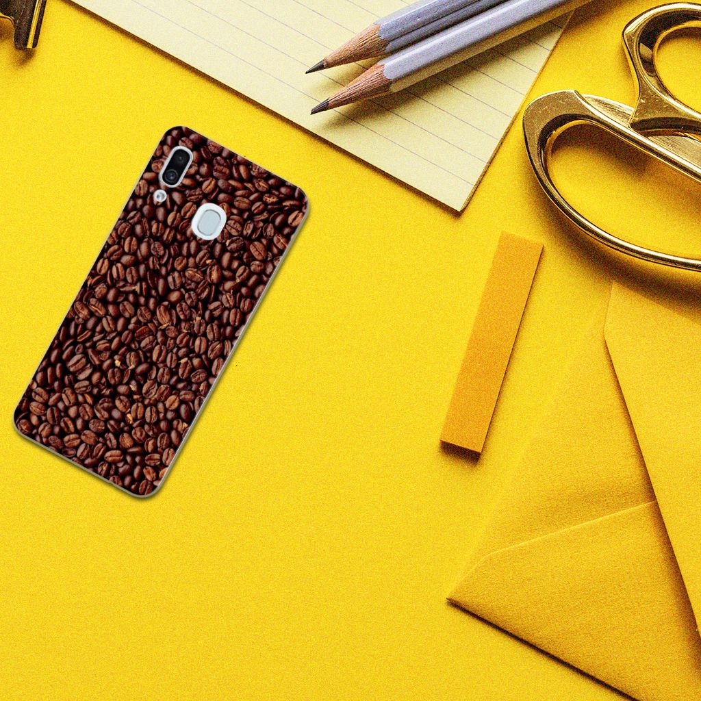 Samsung Galaxy A30 Siliconen Case Koffiebonen