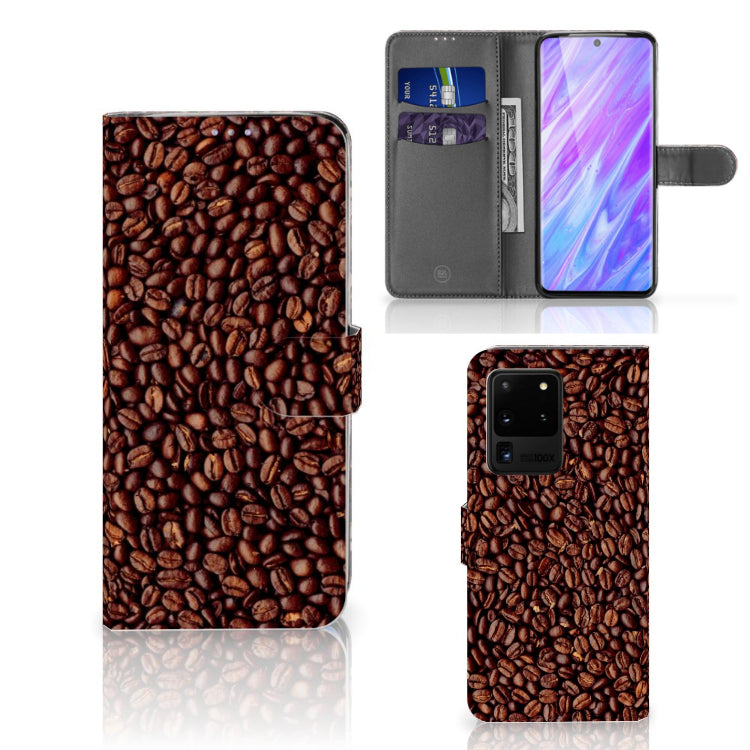 Samsung Galaxy S20 Ultra Book Cover Koffiebonen