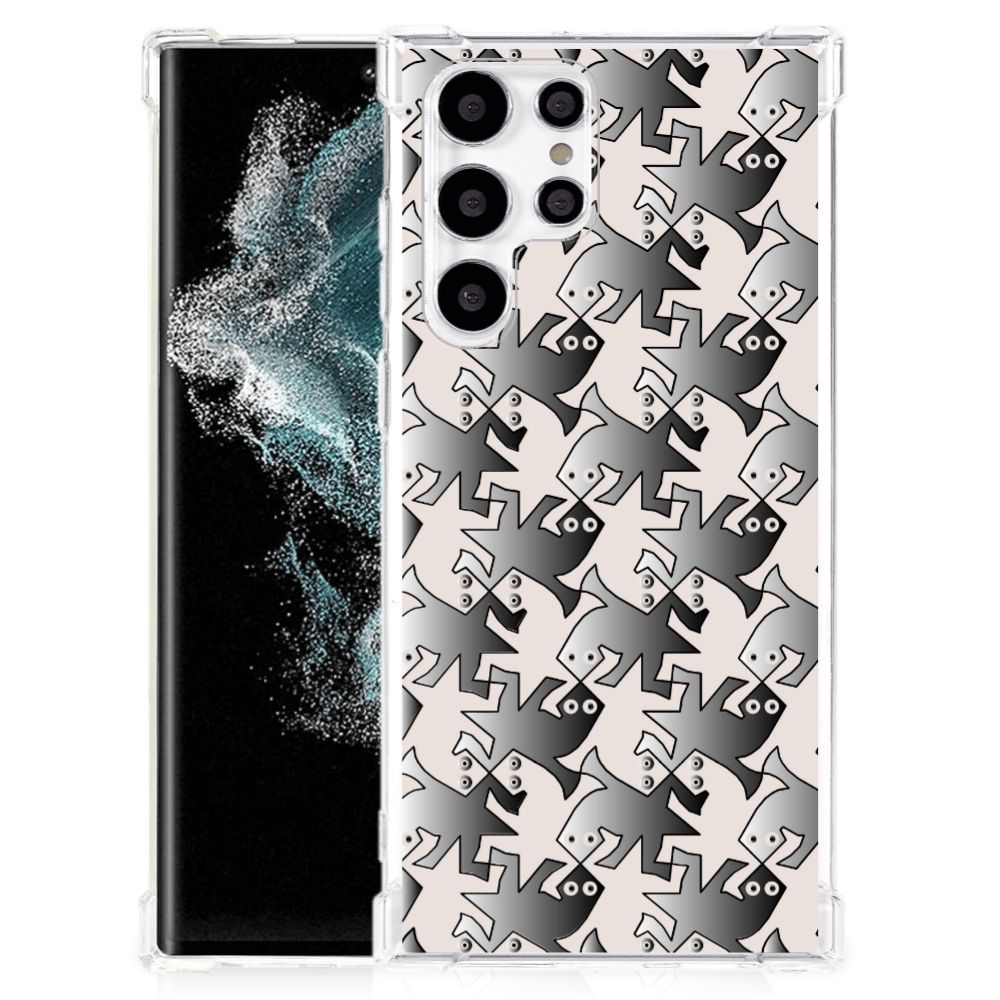 Samsung Galaxy S22 Ultra Case Anti-shock Salamander Grey