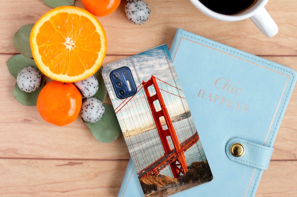 Motorola Moto G9 Plus Book Cover Golden Gate Bridge - B2C Telecom