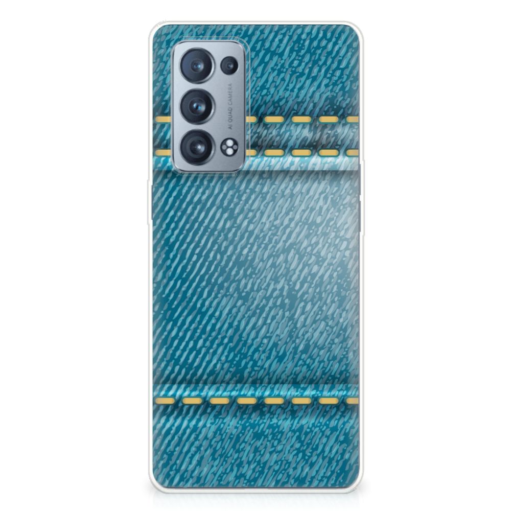 OPPO Reno 6 Pro Plus 5G Silicone Back Cover Jeans