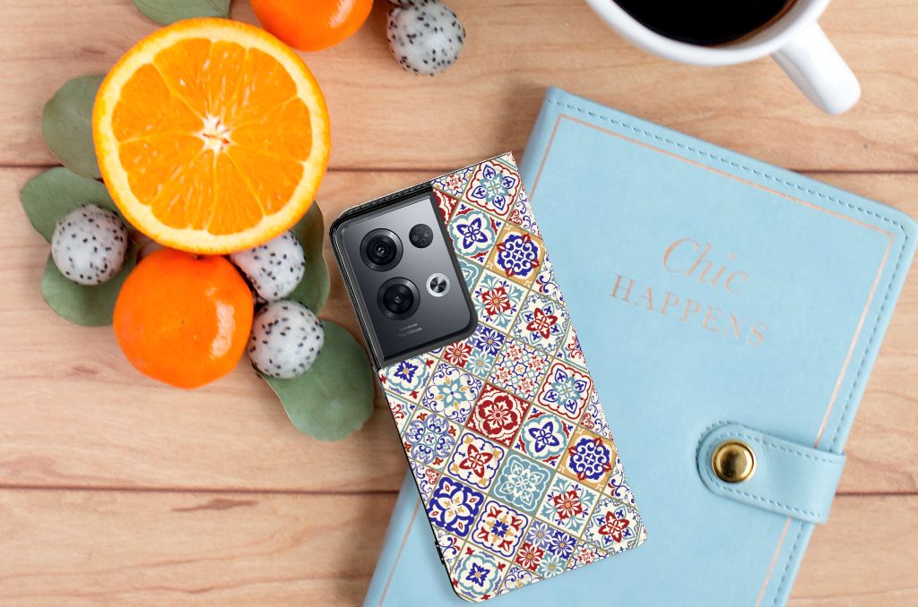 OPPO Reno8 Pro Standcase Tiles Color - B2C Telecom