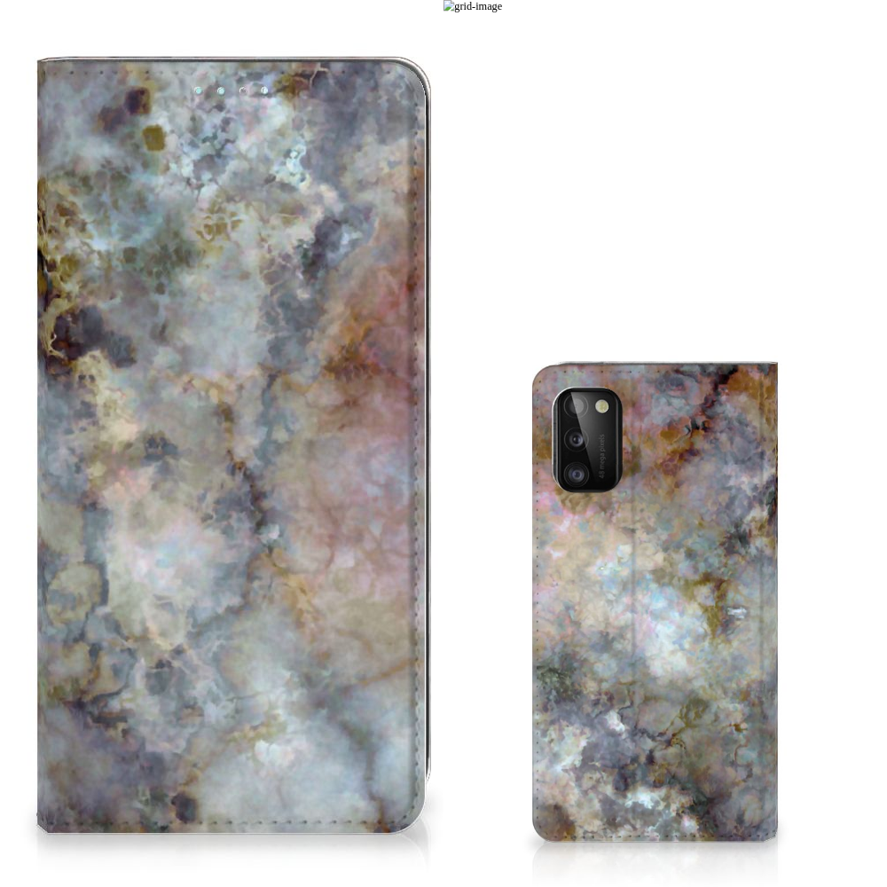 Samsung Galaxy A41 Standcase Marmer Grijs - B2C Telecom