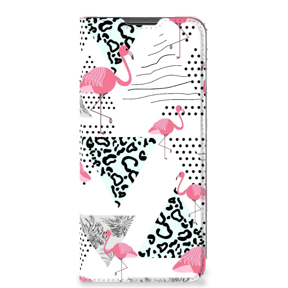 Motorola Moto G22 Hoesje maken Flamingo Triangle - B2C Telecom