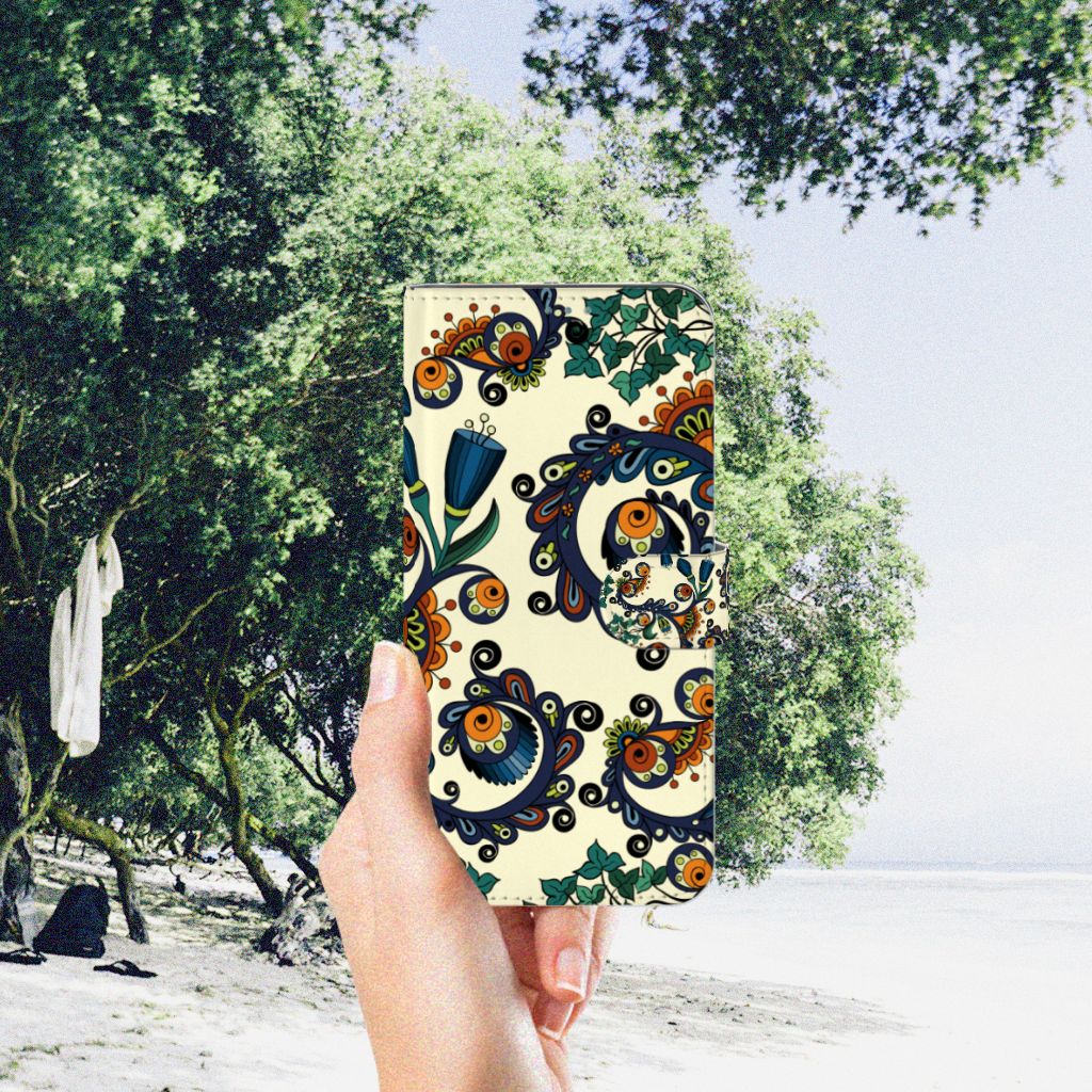 Wallet Case Nokia X10 | Nokia X20 Barok Flower