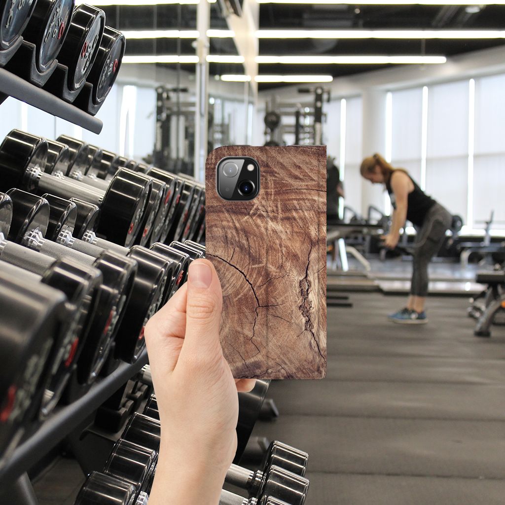 iPhone 14 Plus Book Wallet Case Tree Trunk