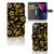 Apple iPhone 13 Hoesje Gouden Bloemen
