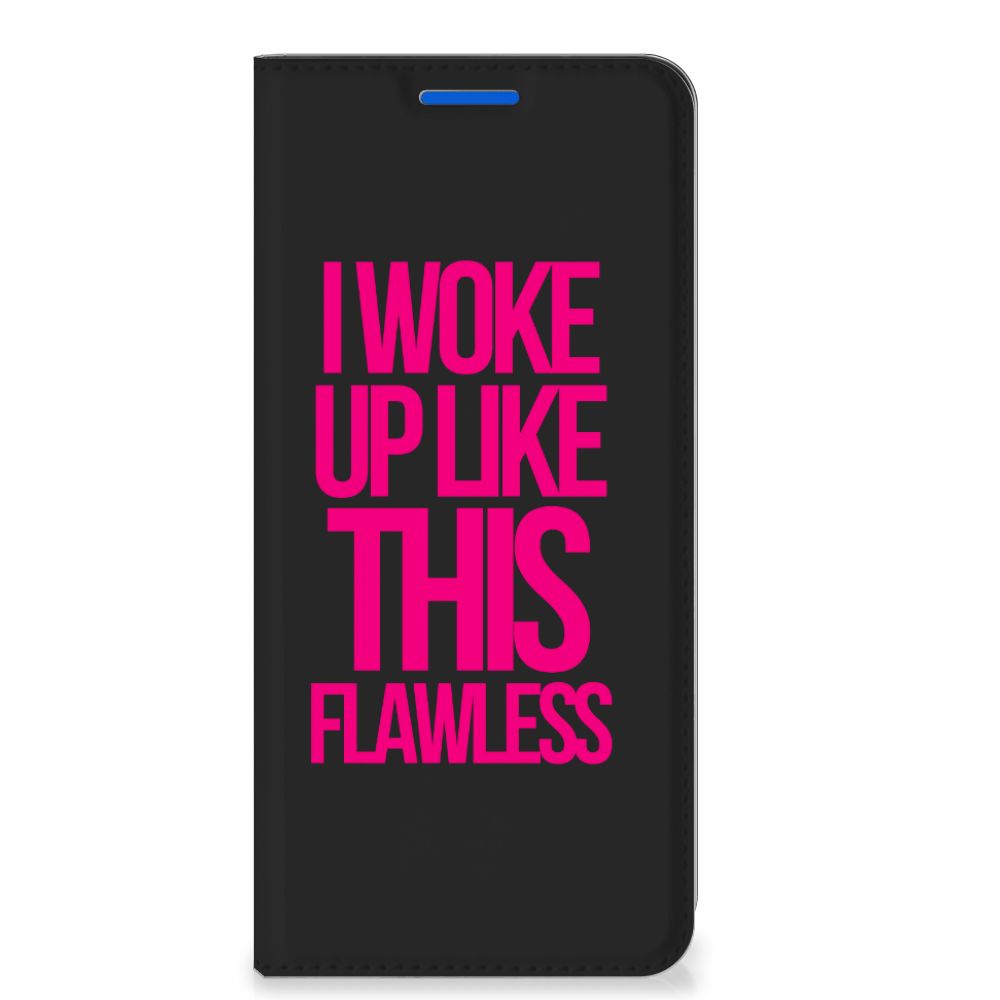 OPPO Reno6 5G Hoesje met tekst Woke Up - Origineel Cadeau Zelf Maken - B2C Telecom