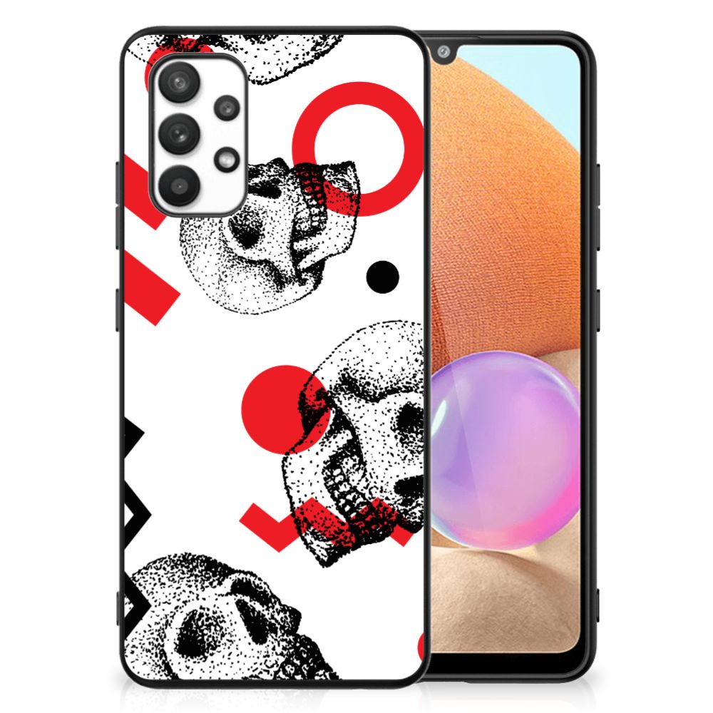Telefoonhoesje Samsung Galaxy A32 4G | A32 5G Enterprise Editie Skull Red B2C Telecom