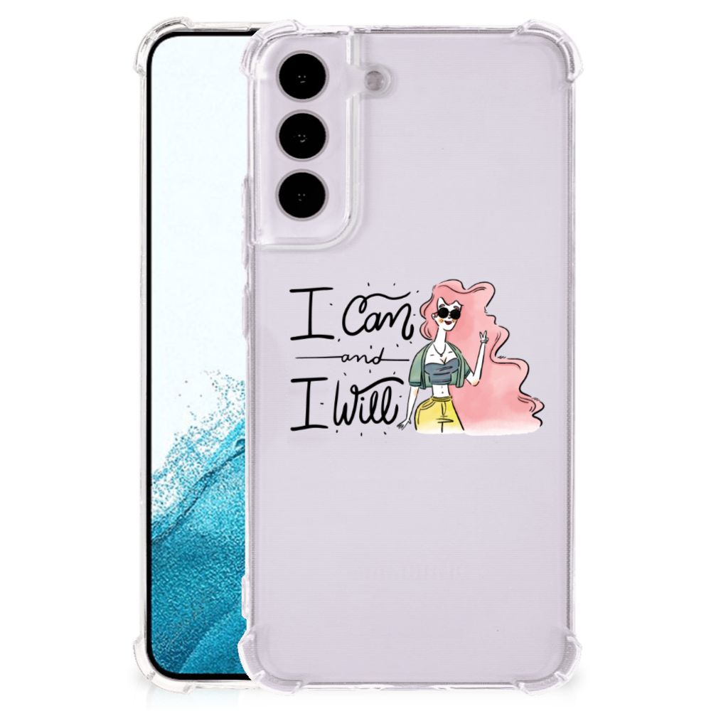 Samsung Galaxy S22 Stevig Bumper Hoesje i Can