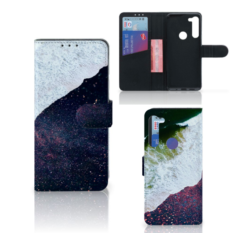 Motorola G8 Power Book Case Sea in Space