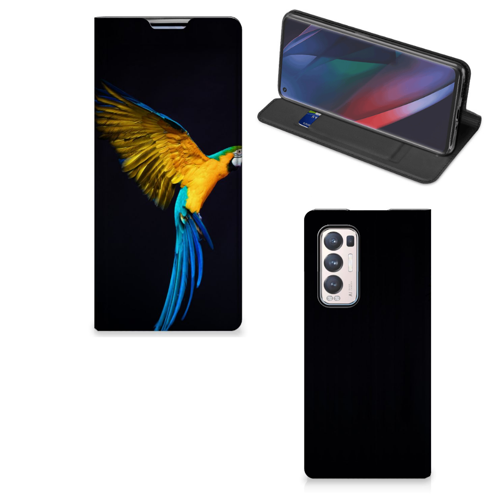 OPPO Find X3 Neo Hoesje maken Papegaai - B2C Telecom