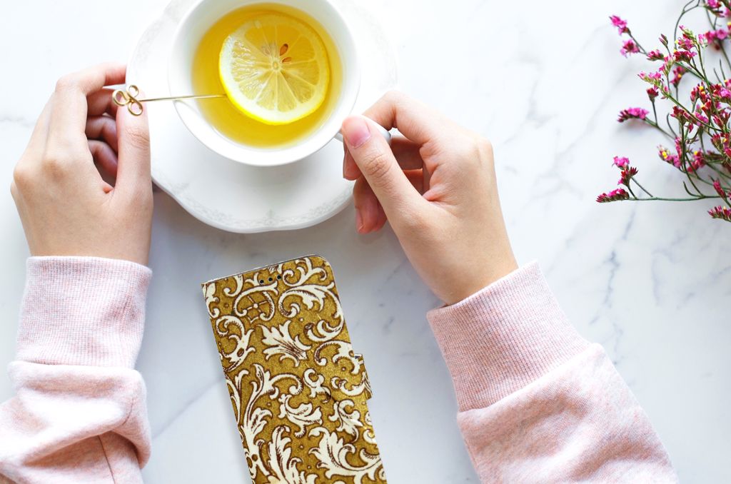 Wallet Case Samsung Galaxy S9 Plus Barok Goud