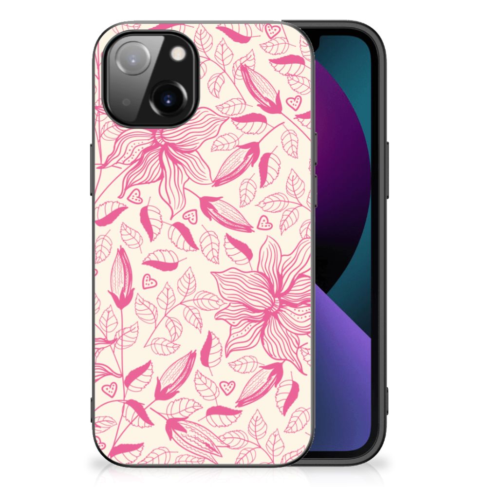 Apple iPhone 13 Bloemen Hoesje Pink Flowers B2C Telecom