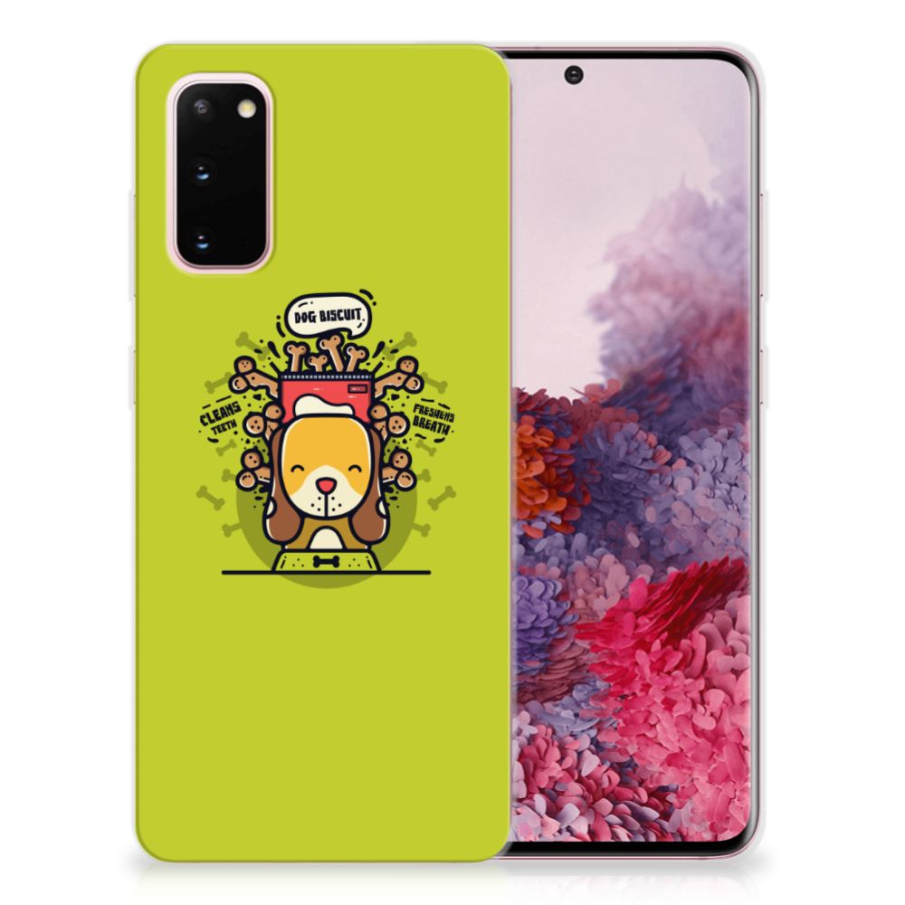 Samsung Galaxy S20 Telefoonhoesje met Naam Doggy Biscuit B2C Telecom