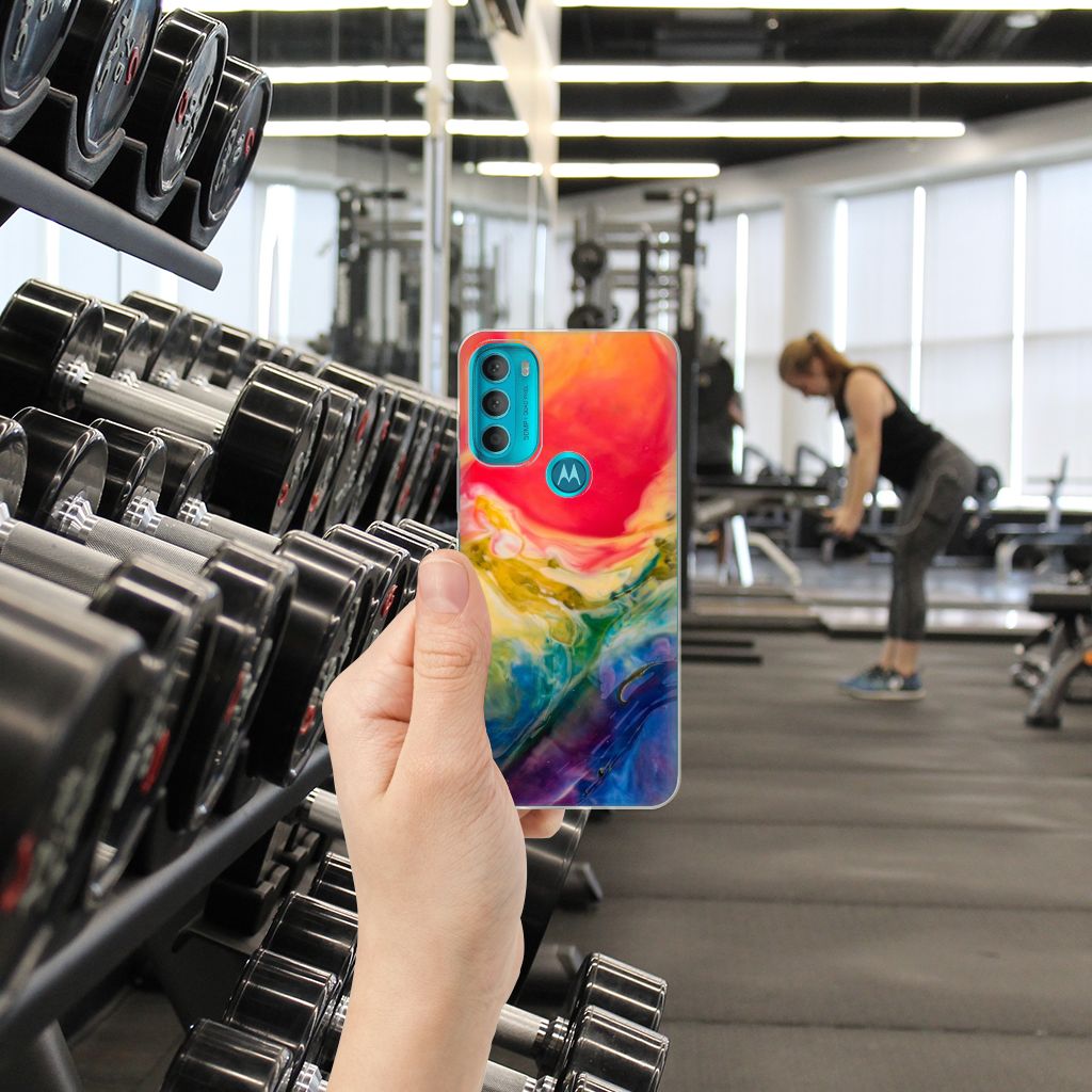 Hoesje maken Motorola Moto G71 5G Watercolor Dark B2C Telecom