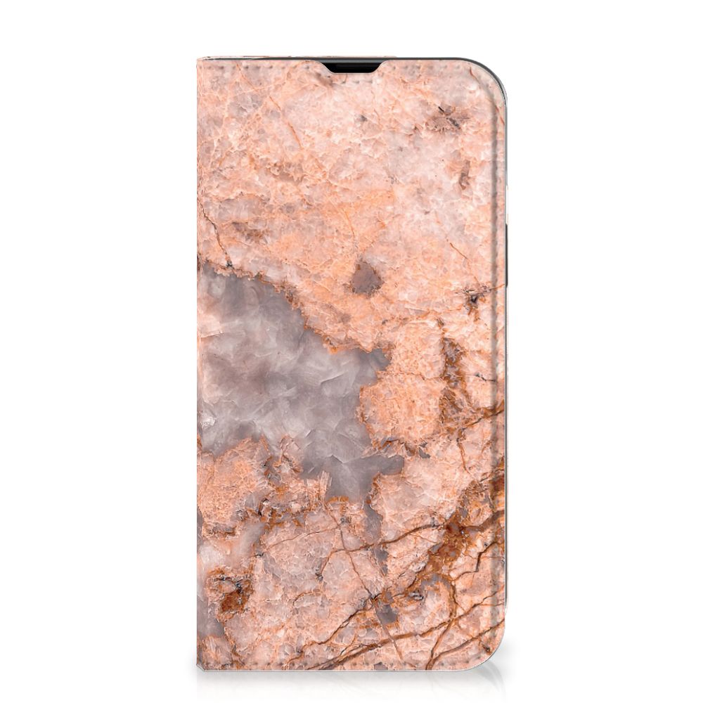 iPhone 14 Standcase Marmer Oranje - B2C Telecom