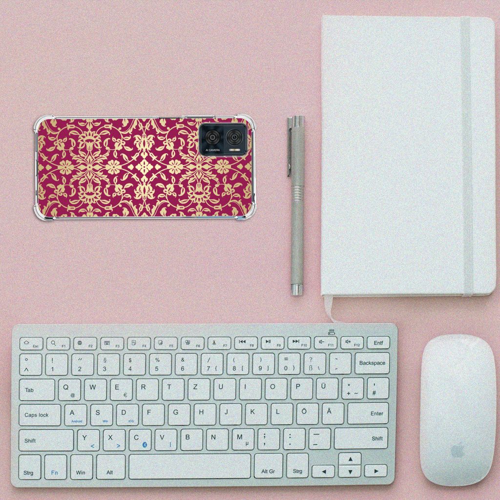 Anti Shock Case Motorola Moto E22 | E22i Barok Pink B2C Telecom