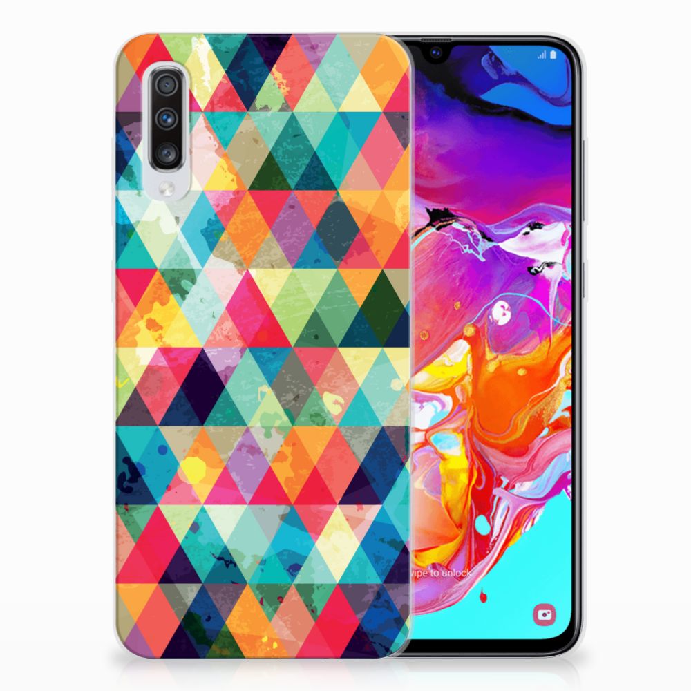 Samsung Galaxy A70 TPU bumper Geruit