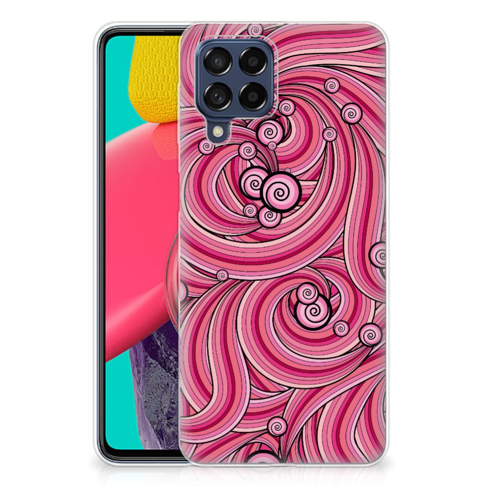 Samsung Galaxy M53 Hoesje maken Swirl Pink B2C Telecom
